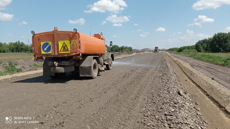 Выполнение работ по строительству автомобильной дороги подъезд к ООО «Агро-Сибирь» в Смоленском районе