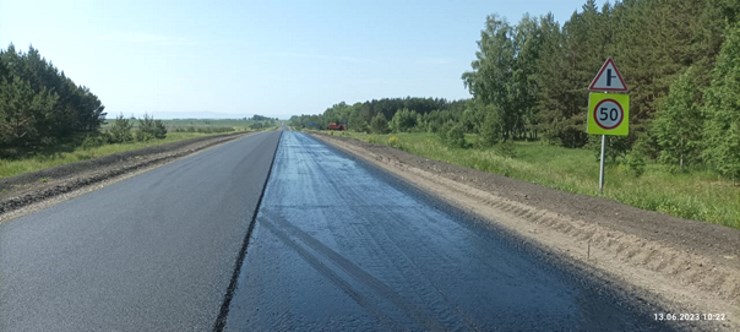 Ремонт автомобильной дороги Бийск - Белокуриха, км 21+300 - км 28+870 в Смоленском районе (протяженностью – 7570 м) Ремонт автомобильной дороги Бийск - Белокуриха, км 21+300 - км 28+870 в Смоленском районе (протяженностью – 7570 м)