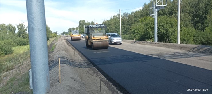 Ремонт автомобильной дороги Бийск - Белокуриха, км 14+600 в Бийском районе (СПВК) Ремонт автомобильной дороги Бийск - Белокуриха, км 14+600 в Бийском районе (СПВК)