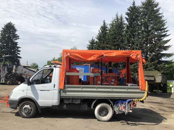 Тестирование новой дорожно - разметочной машины