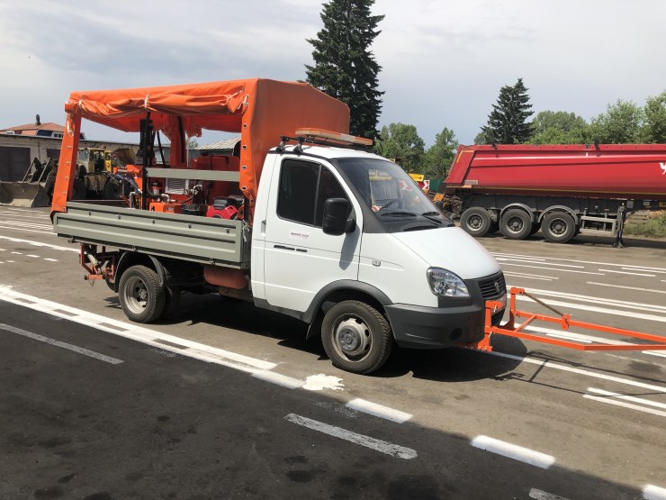 Тестирование новой дорожно - разметочной машины