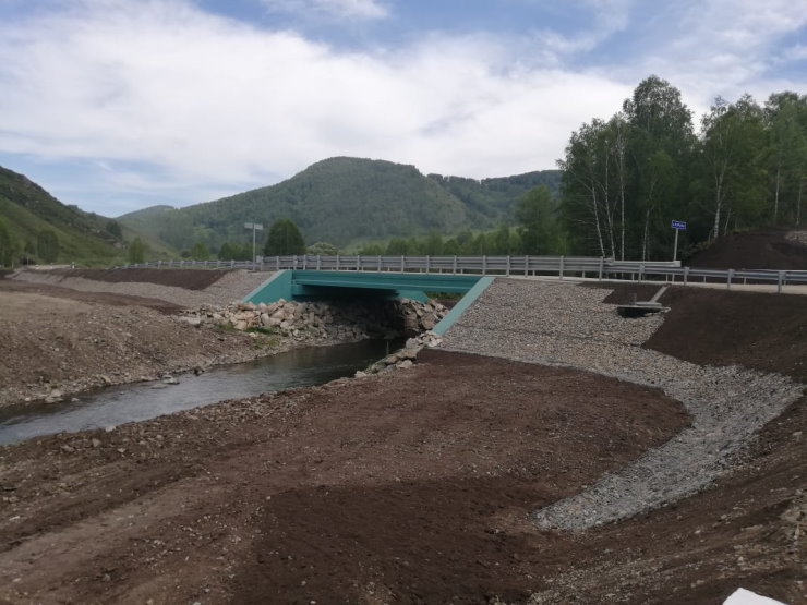 Завершена реконструкция автодороги Степное – Демино с мостом через р. Карама Завершена реконструкция автодороги Степное – Демино с мостом через р. Карама